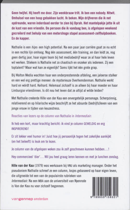 Achterkant van Nathalie gaat het maken