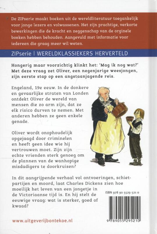 Achterkant van Oliver Twist