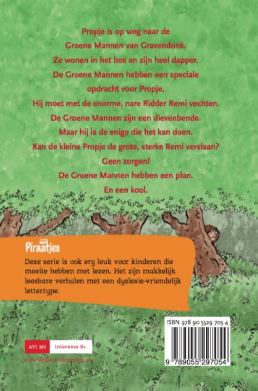Achterkant van Robin met de Hoed en de Zwarte Ridder