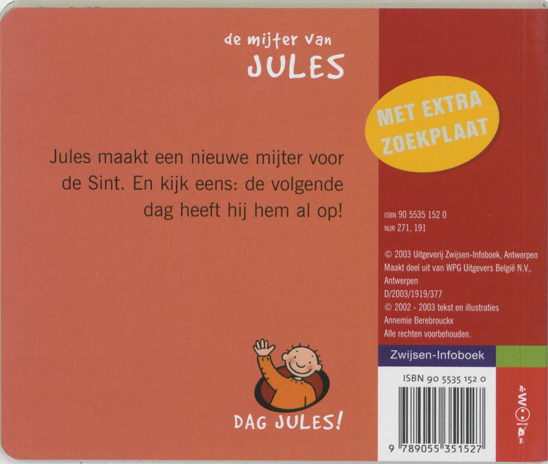 Achterkant van De mijter van Jules