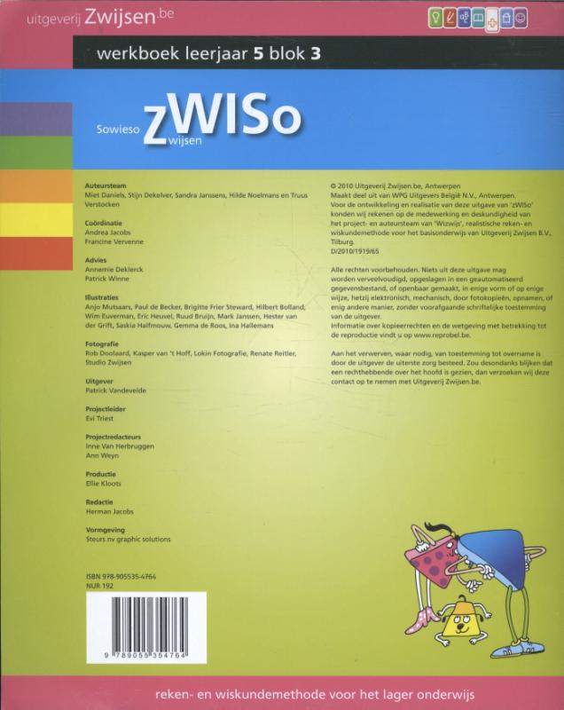 Achterkant van Werkboek