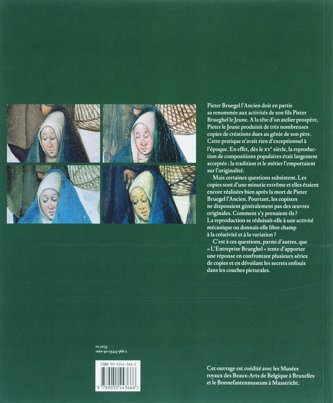 Achterkant van L'Entreprise Brueghel