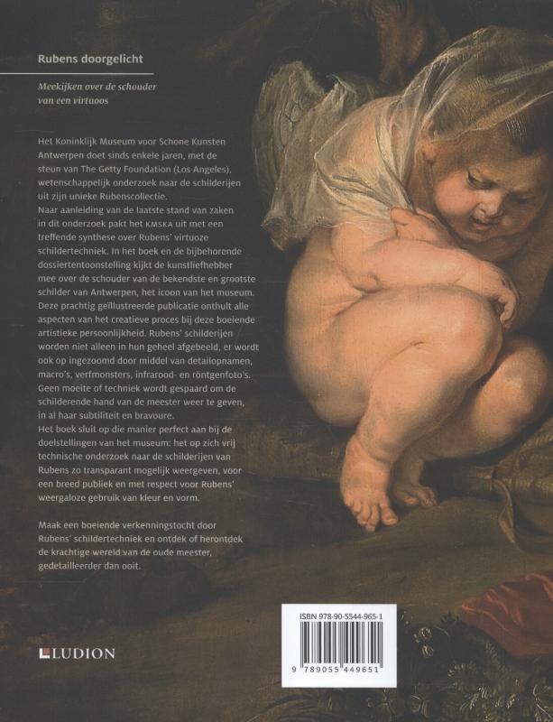 Achterkant van Rubens doorgelicht