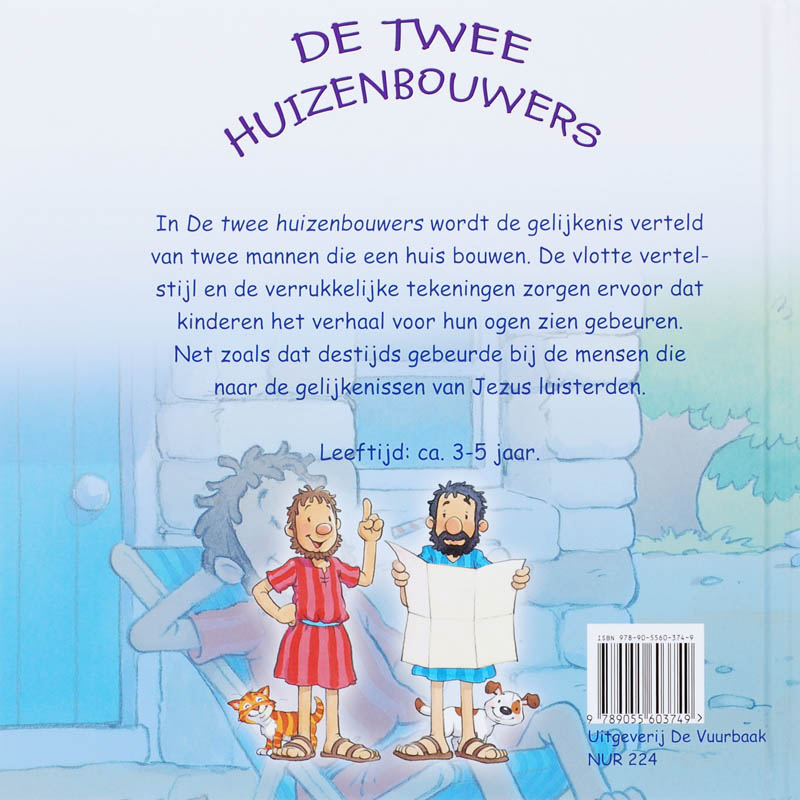 Achterkant van De twee huizenbouwers