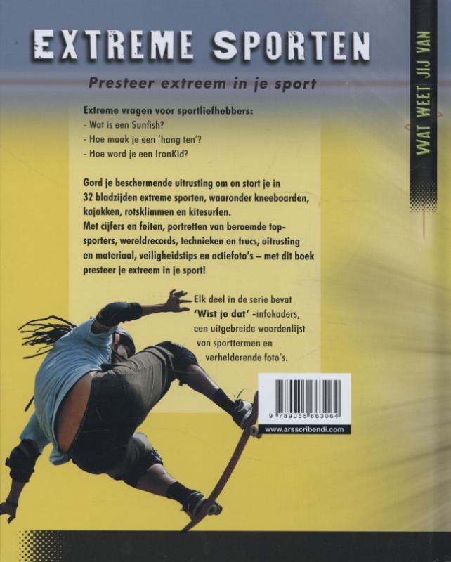 Achterkant van Extreme sporten