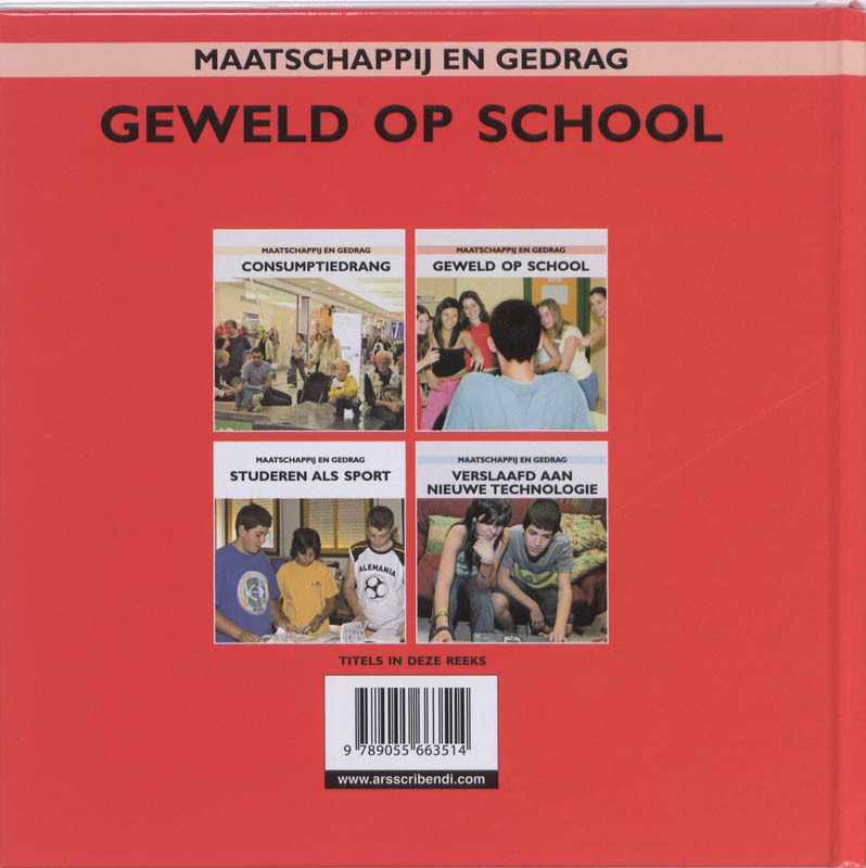 Achterkant van Geweld op school