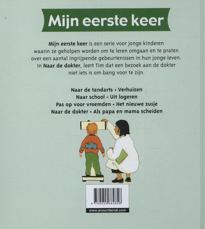 Achterkant van Naar de dokter