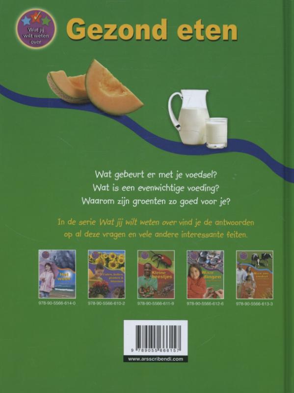 Achterkant van Gezond eten