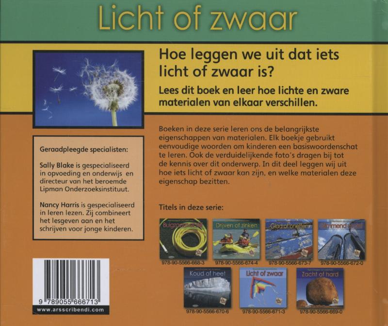 Achterkant van Licht of zwaar