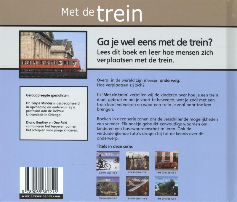 Achterkant van Met de trein