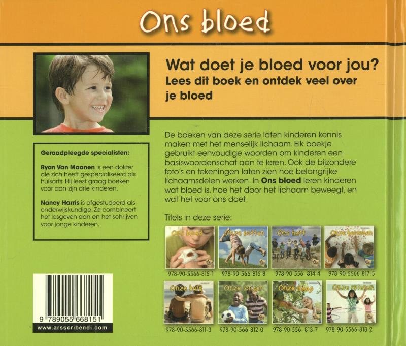 Achterkant van Ons bloed