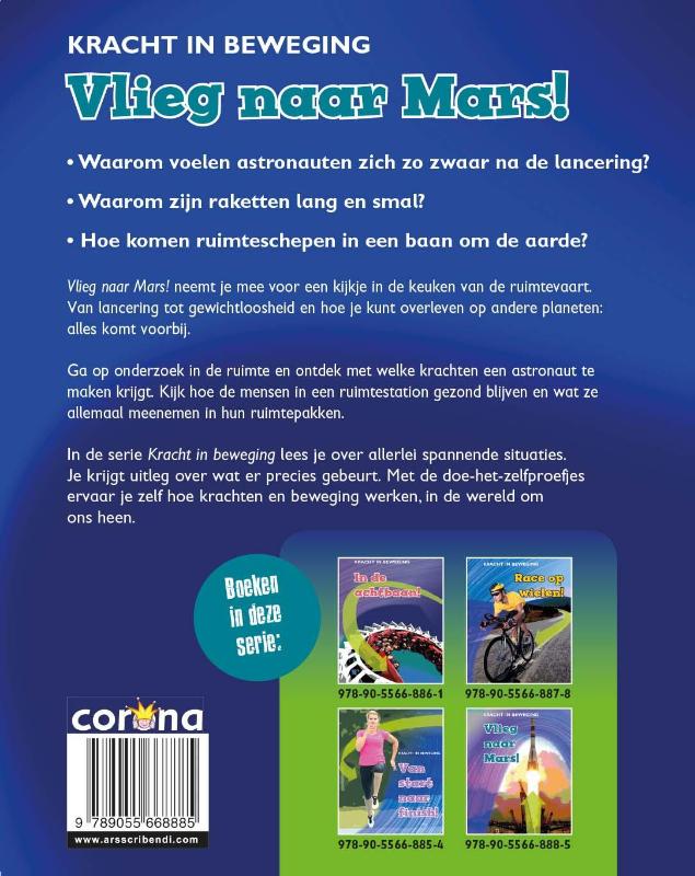 Achterkant van Vlieg naar Mars!