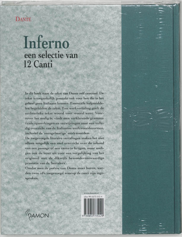 Achterkant van Dante, Inferno