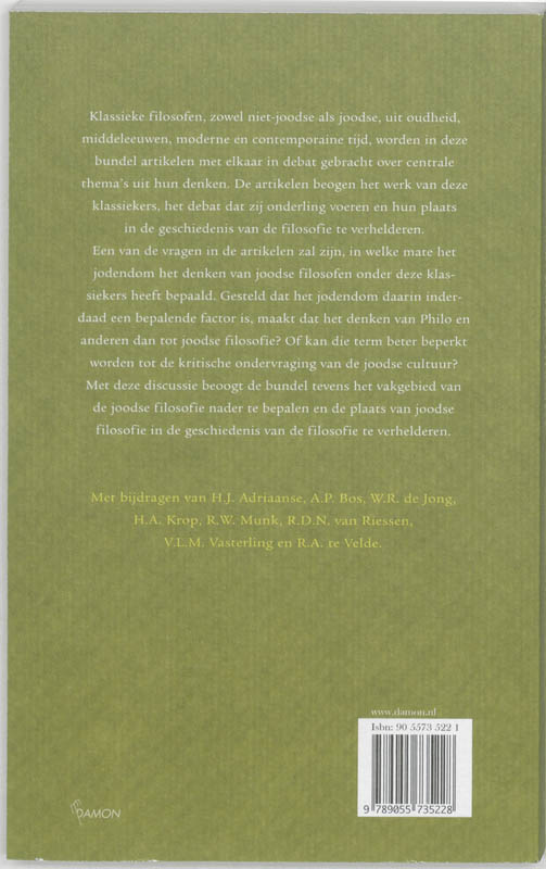 Achterkant van Filosofie, Jodendom, Joodse filosofie