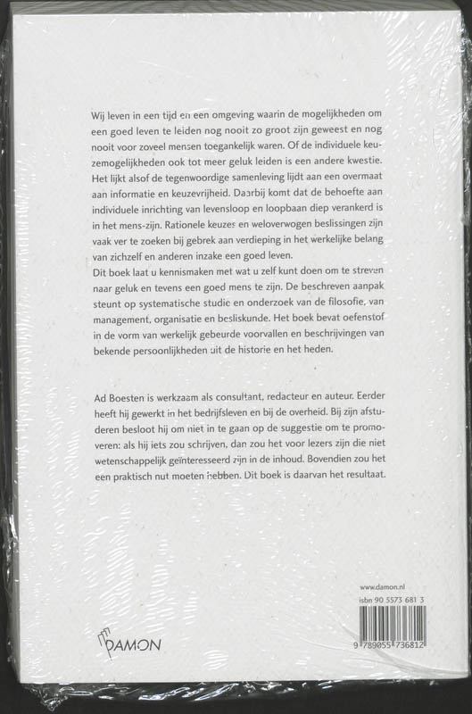 Achterkant van Goed leven