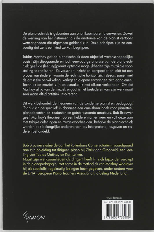 Achterkant van Pianistisch perspectief