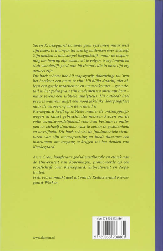 Achterkant van Vrijheid en angst