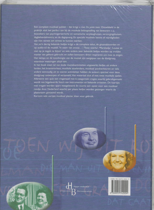 Achterkant van De juiste toon