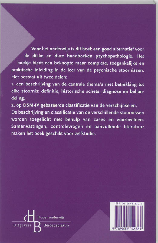 Achterkant van Kleine psychopathologie