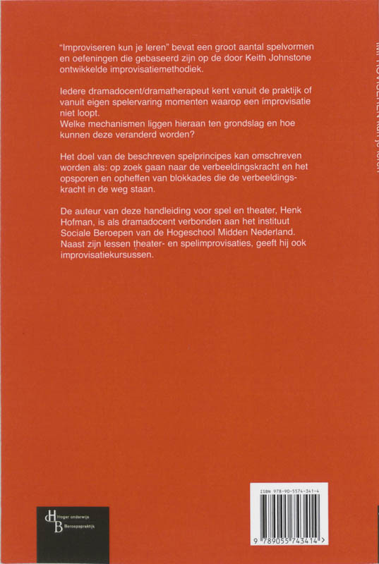 Achterkant van Improviseren kun je leren
