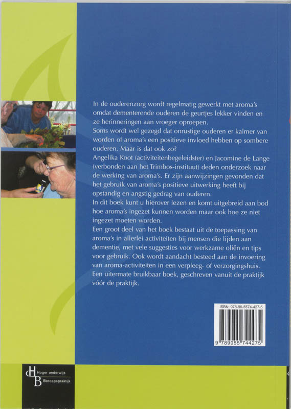Achterkant van Aroma-activiteiten met ouderen