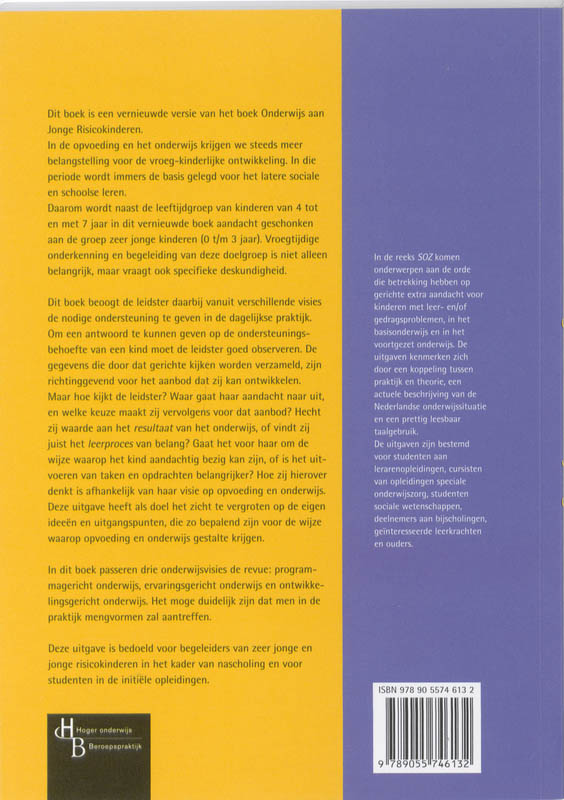 Achterkant van Begeleiden van jonge risicokinderen