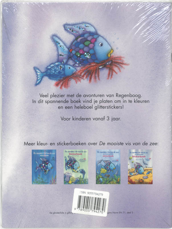 Achterkant van De mooiste vis van de zee helpt zijn vriendjes set 4 ex