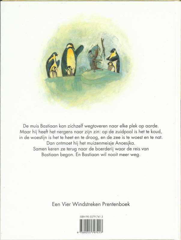 Achterkant van Bastiaan maakt een wereldreis