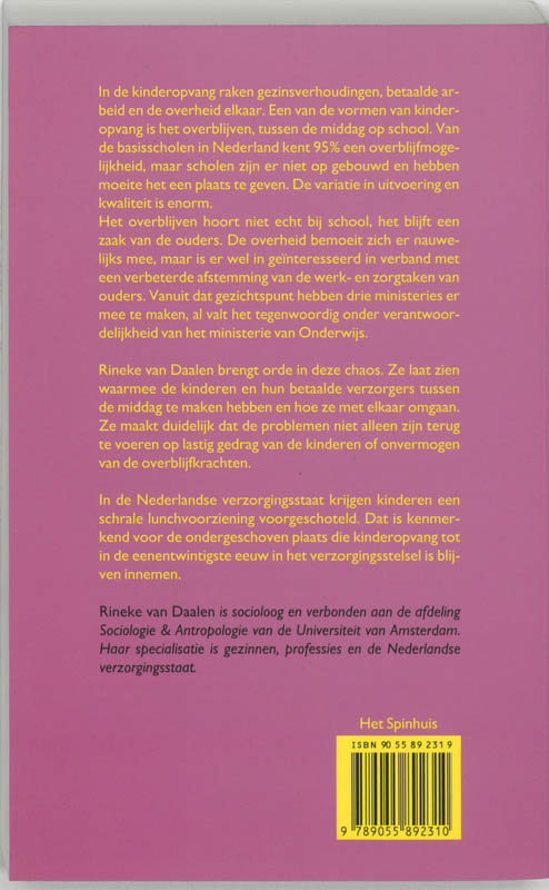 Achterkant van Overgebleven werk