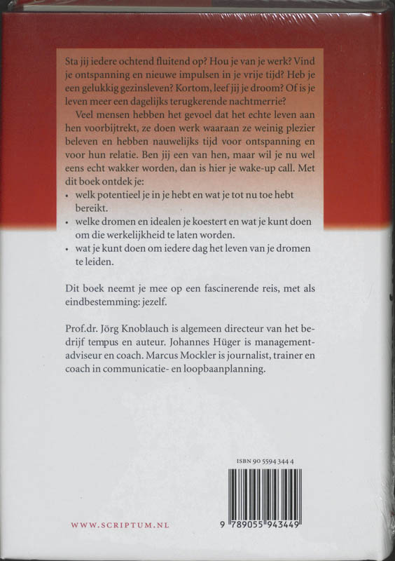 Achterkant van Leef je droom