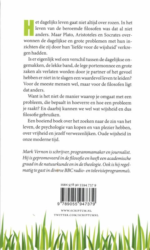 Achterkant van Een beetje geluk met filosofie