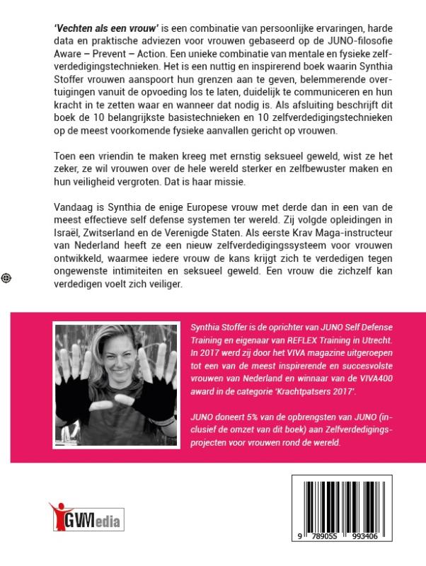 Achterkant van Vechten als een vrouw