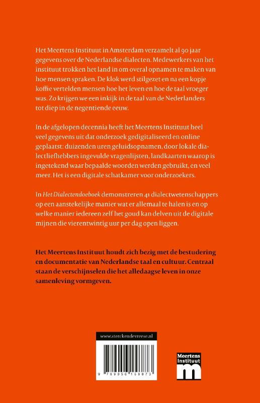 Achterkant van Het dialectendoeboek