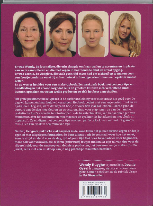 Achterkant van Het grote praktische make-up boek