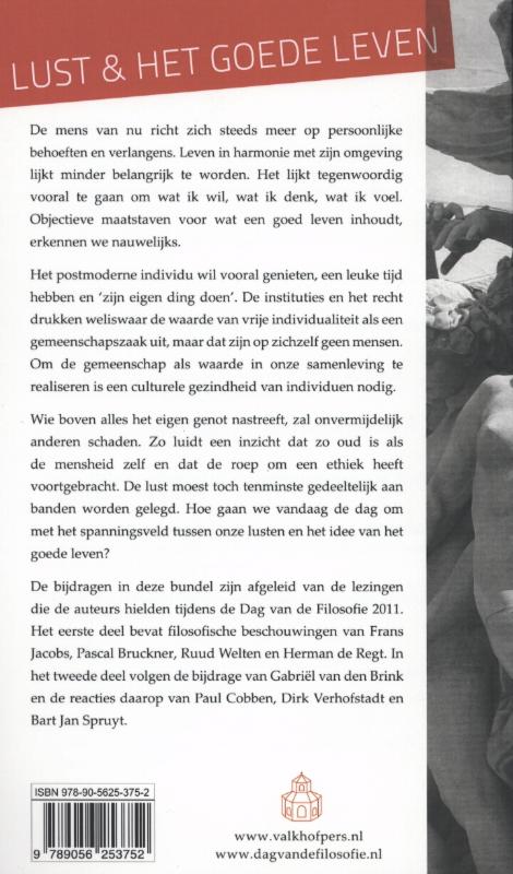 Achterkant van Lust en het goede leven