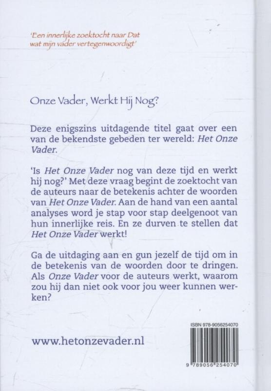 Achterkant van Onze vader, werkt hij nog?