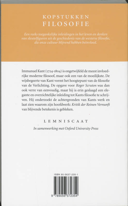 Achterkant van Kant