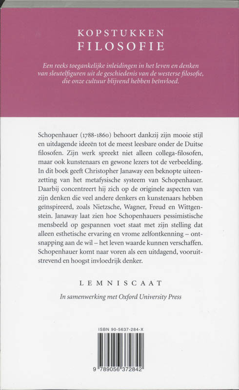 Achterkant van Schopenhauer