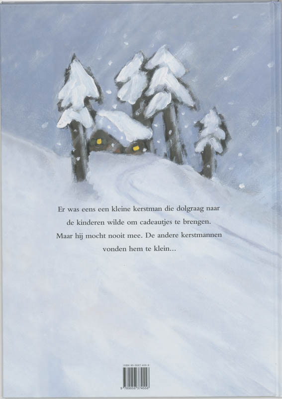 Achterkant van De kleine kerstman