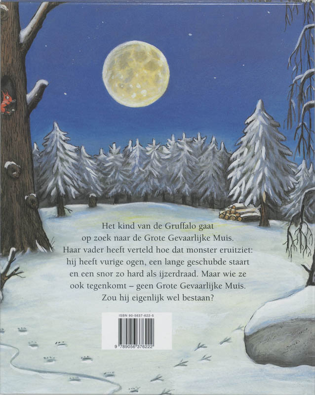 Achterkant van Het kind van de Gruffalo