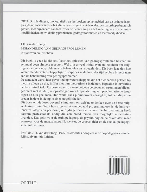 Achterkant van Behandeling van gedragsproblemen