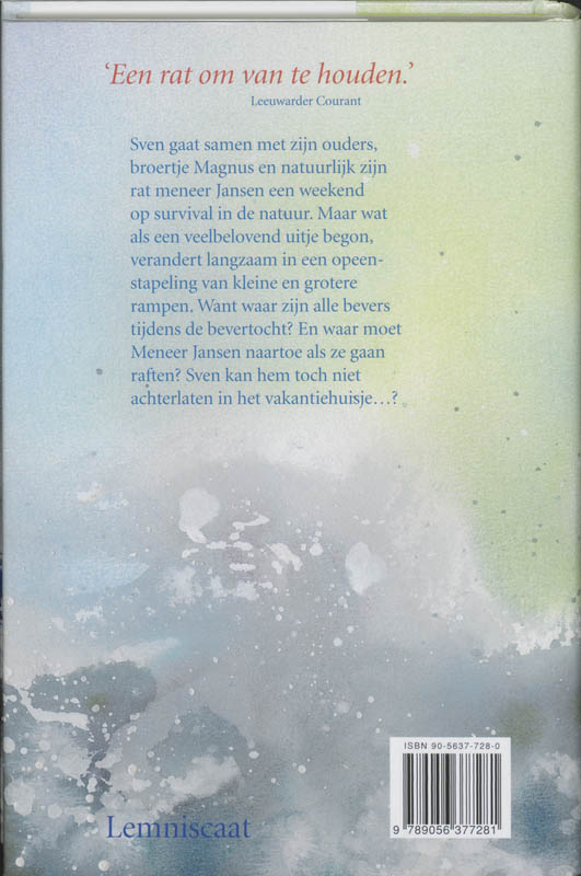 Achterkant van Sven en zijn rat gaan raften