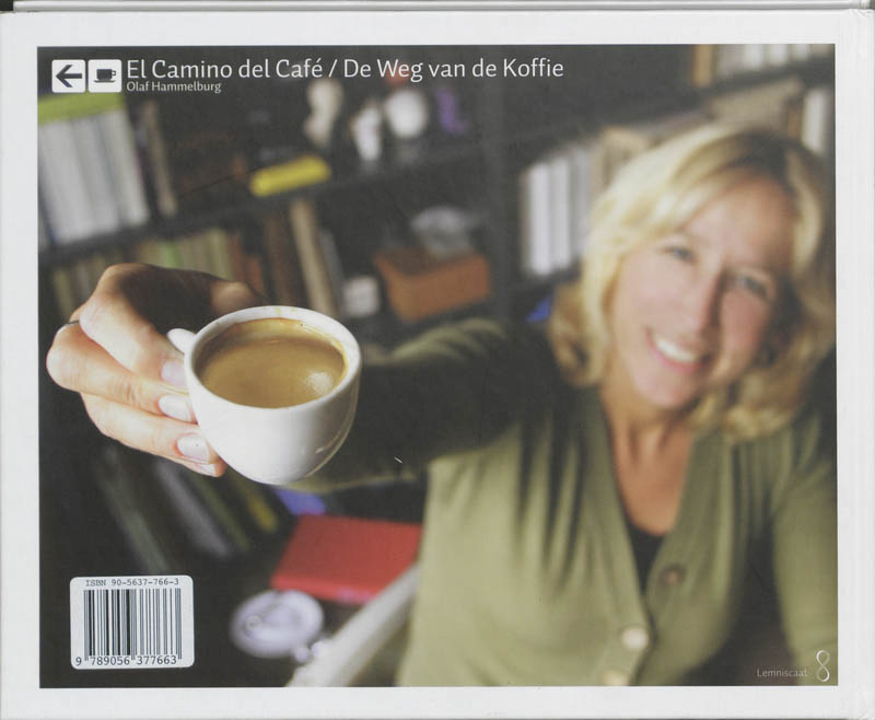 Achterkant van El camino del cafe /De weg van de koffie