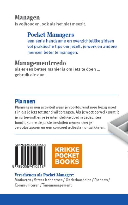 Achterkant van De kunst van het Plannen
