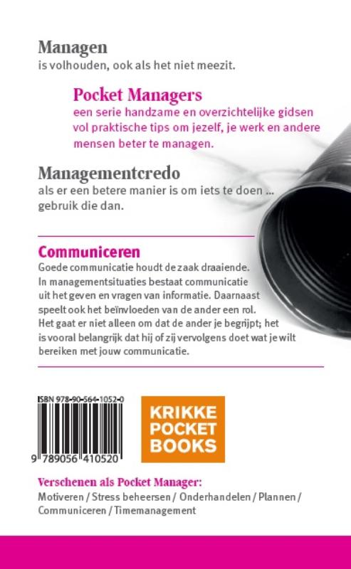 Achterkant van De kunst van het communiceren