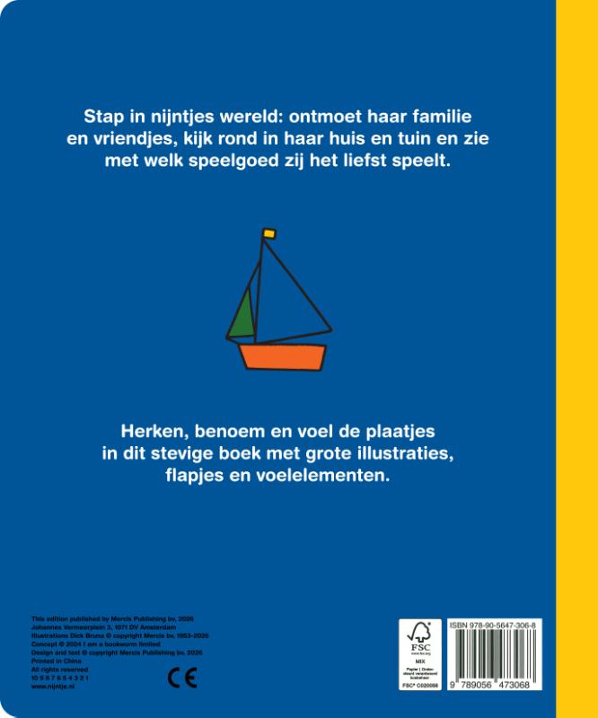 Achterkant van welkom in nijntjes wereld