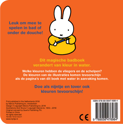 Achterkant van nijntje tovert kleuren