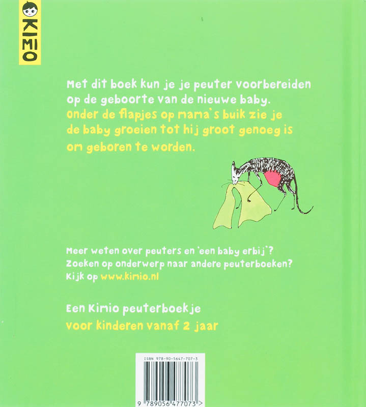 Achterkant van Biba baby boek