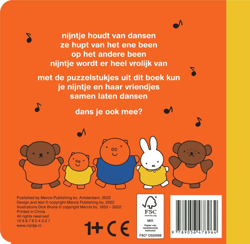 Achterkant van dans mee met nijntje