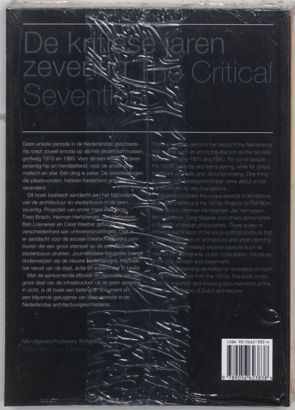 Achterkant van De kritiese jaren zeventig = The Critical Seventies